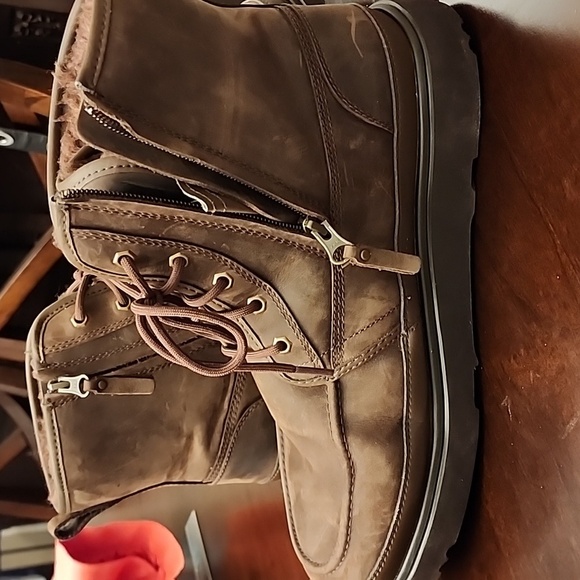 UGG Neumal High Moc Weather Chukka Waterproof Leather Sheepskin Boots sz  13 - Picture 8 of 9